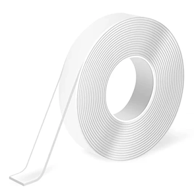 Abbildung von Art3d 3 meter, Doppelseitiges Klebeband, strapazierfähig, spurlos, abnehmbar, wiederverwendbar, waschbar Mehrzweck