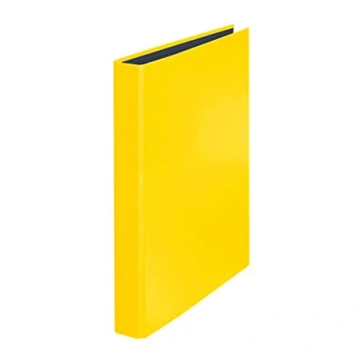 Abbildung von Original Falken YourColor Ringbuch. Made in Germany. 2 D Ring Mechanik DIN A4 Füllhöhe 25 mm gelb Kalender Organizer Ordner Hefter Plastikordner ideal für Büro und Schule