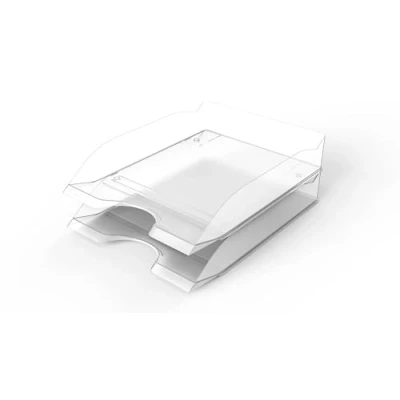 Abbildung von Durable Briefablageschale BASIC A4, transparent, Abflagefächer stapelbar, 6 Stück, 1701674400