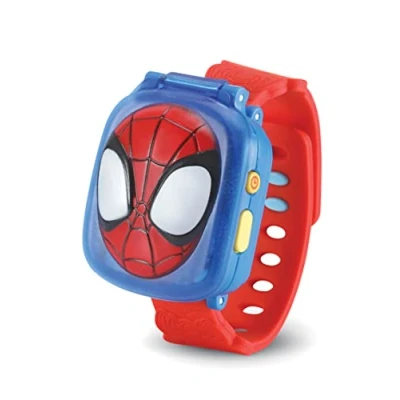 Abbildung von VTech Spidey und seine Super Freunde Lernuhr Kinderuhr mit digitaler Anzeige, Timer, Stoppuhr, Wecker lustigen Spielen Für Kinder von 3 6 Jahren