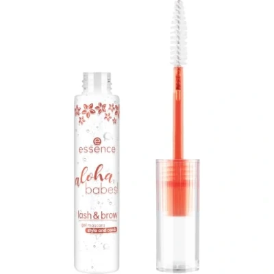 Abbildung von essence aloha, babes! lash &amp; brow gel mascara, Augenbrauengel, Nr. 01, Transparent, definierend, vegan, ohne Mikroplastikpartikel, Nanopartikel frei, Parfüm, 1er Pack (9ml)