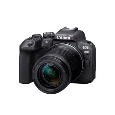 Abbildung von Canon EOS R10 Kamera spiegellose Camera + RF S 18 150mm F4.5 6.3 is STM Objektiv (Hybridkamera, DSLR Upgrade, 15 B/s, 4K Videos, Dual Pixel CMOS AF II Fokussystem, WLAN) schwarz