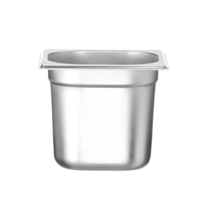 Abbildung von HENDI Gastronormbehälter, Temperaturbeständig von 40 bis 300C, Heissluftöfen Kühl und Tiefkühlschränken Chafing Dishes Bain Marie, 2,4L, GN 1/6, 176x162x(H)150mm, Edelstahl