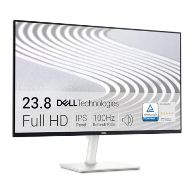 Abbildung von Dell S2425H 24 Zoll Full HD (1920x1080) Monitor, 100Hz, IPS, 4ms, 99% sRGB, Eingebaute Lautsprecher, Ultradünner Rahmen, 2X HDMI, 3 Jahre Garantie, Weiß