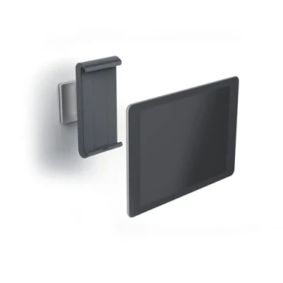 Abbildung von Durable iPad/Tablet Wandhalterung (für Tablets 7 13 Zoll, 360 drehbar mit Diebstahlsicherung) silber/anthrazit, 893323