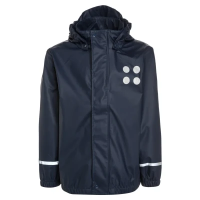 Abbildung von LEGO kidswear Jonathan Unisex Regenjacke / wasserabweisende Jacke für Kinder, Größe: 122, Dark navy