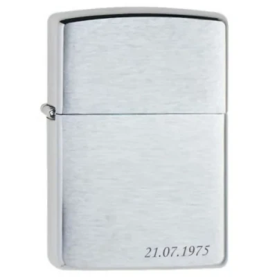 Abbildung von Personalisiertes Zippo Chrome Brushed Feuerzeuge