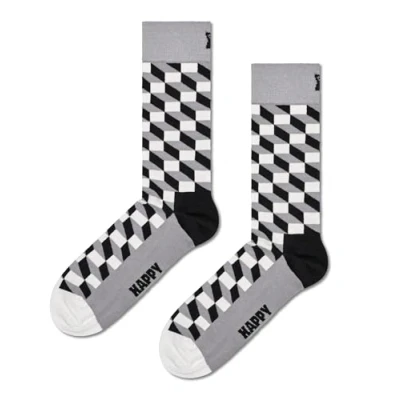 Abbildung von Happy Socks farbenfrohe und fröhliche Socken Filled Optic Sock Größe 36 40