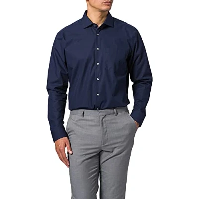 Abbildung von Seidensticker Business Regular Businesshemd, Herren, Größe: 40, Dark blue