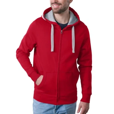 Abbildung von HRM Herren Jas M Kapuzenpullover, Rot, XXL
