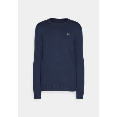 Abbildung von Tommy Jeans SLIM Essentials Strickpullover, Herren, Größe: Small, Dark night navy