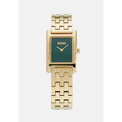 Abbildung von BOSS LUCY Uhr goldcoloured/green, Damen, Größe: One Size, Gold coloured/green