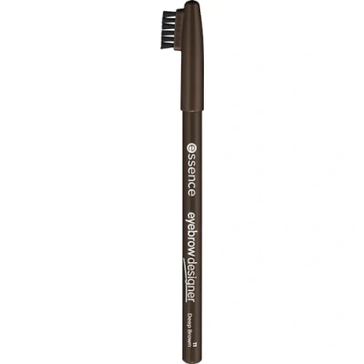 Abbildung von essence cosmetics eyebrow DESIGNER, Eye Pencil, Augenbrauenstift, Nr. 11 deep brown, braun, definierend, natürlich, vegan, Mikroplastik Partikel frei, Nanopartikel frei (1g)