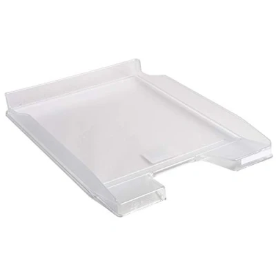 Abbildung von Exacompta 11423D Premium Briefablage Combo Mini DIN A4. Idealer Briefkorb für Ihre Organisation. Robuster und stapelbarer Ablagekorb glasklar