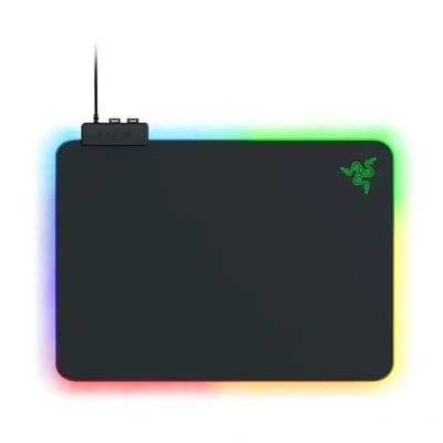 Abbildung von Razer Firefly V2 Gaming Mauspad mit mikrotexturierter Oberfläche und Chroma RGB Beleuchtung (Kabelhalter, umlaufende Kantenbeleuchtung, rutschfest) Schwarz