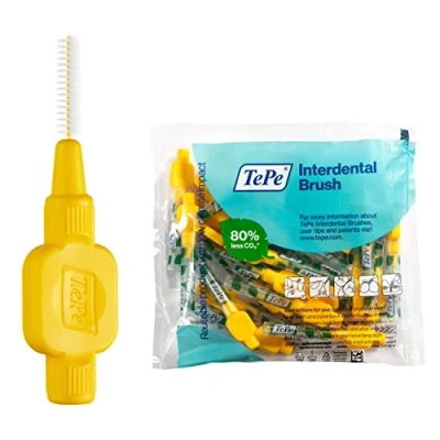 Abbildung von TePe Original Zahnzwischenraum Bürsten 0,7 mm gelb, Packung mit 25 Stück, 0.70mm Fine Yellow