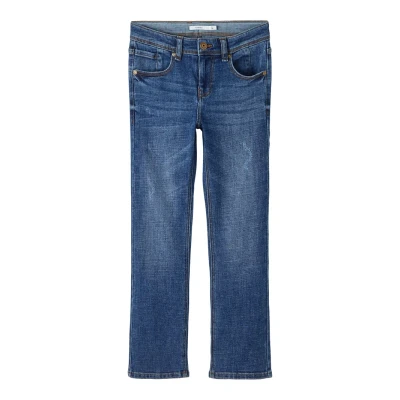 Abbildung von Name it Nkmryan Jeans Straight Leg für Kinder, Größe: 122, Dark blue denim
