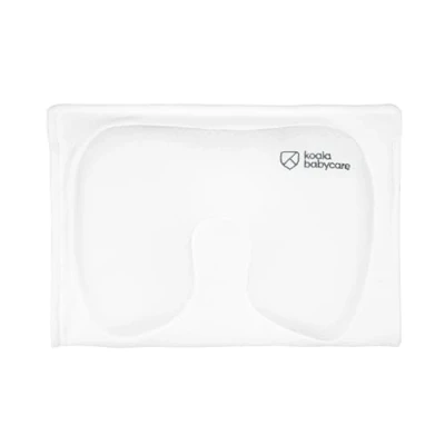 Abbildung von Stillkissen aus Memory Foam, hilft eine Plagiozephalie (Plattkopfsyndrom) vorzubeugen und zu behandeln, mit abnehmbarem Bezug (mit 2 Kissenbezügen) Koala Perfect Head Breastfeeding Weiß