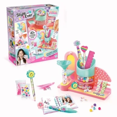 Abbildung von Canal Toys STYLE 4 EVER Mini Stationery Maker OFG 323 DIY Set für Mädchen Cute zum Selbstgestalten mit Stiften, Notizbuch &amp; Scrapbook Zubehör