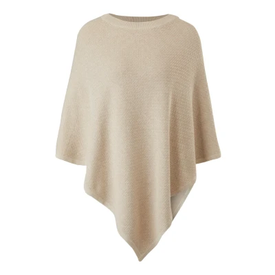 Abbildung von s.Oliver Poncho Cape, Damen, Größe: One Size, Beige melange