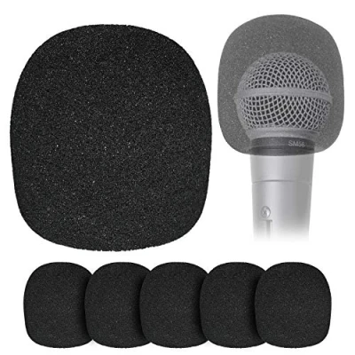 Abbildung von 6 Stücke Pop Filter für Shure SM58 Beta58A SM48S LC Mikrofon Popschutz Hand Mikrofone zur Reduzierung von Explosiven Windgeräuschen YOUSHARES (6 Pcs)