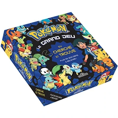 Abbildung von Pokémon Le grand jeu du Cherche et Trouve: Plus de 200 défis à relever ! Contient : un plateau jeu, cartes défis, dé, sablier, 20 cartes, des pions