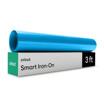 Abbildung von Cricut Smart Bügelfolie, Ozeanblau 33 cm x 91,4 Großpackung