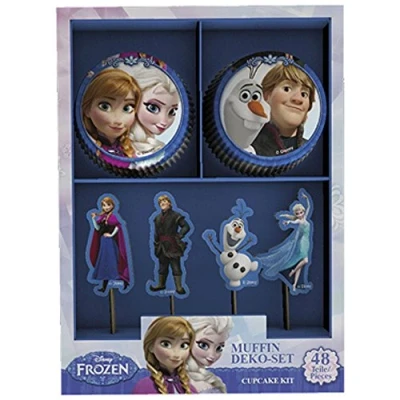 Abbildung von Decocino Muffinset, Papier, Holzzahnstocher, Mehrfarbig 32086