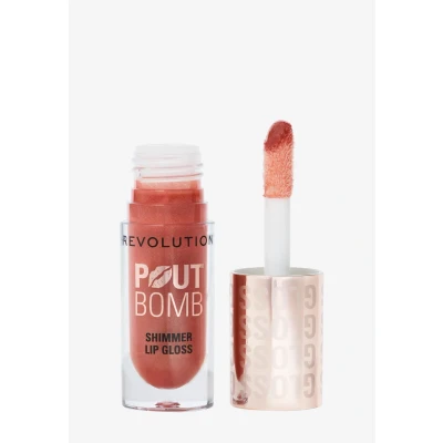 Abbildung von Makeup Revolution POUT BOMB Shimmer Gloss Lipgloss, Größe: 4.5 ml, Nude glow