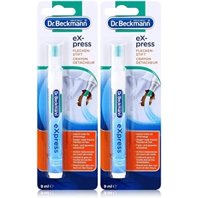 Abbildung von Dr. Beckmann eXpress Fleckenstift Effektiver Fleckentferner für unterwegs schnelle und einfache Lösung 2x 9ml