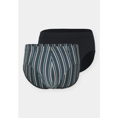 Abbildung von Schiesser 3PACK Supermini Slip, Herren, Größe: Small, Dark blue/blue