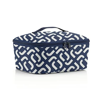 Abbildung von reisenthel coolerbag M Pocket in Signature Navy Kühltasche aus recycelten PET Flaschen Ideal für das Mittagessen unterwegs