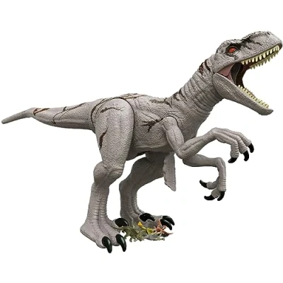 Abbildung von Jurassic World HFR09 &quot;Dominion: Ein neues Zeitalter&quot; Riesendino Atrociraptor Actionfigur, extragroßes, bewegliche Gelenke und Fressfunktion, Dinosaurier Spielzeug ab 4 Jahren