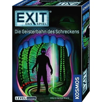 Abbildung von KOSMOS 697907 EXIT Das Spiel Die Geisterbahn des Schreckens, Level: Einsteiger, Escape Room Spiel, Game für 1 bis 4 Spieler ab 10 Jahre, EIN einmaliges Gesellschaftsspiel