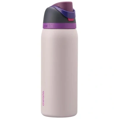 Abbildung von Owala FreeSip Isolierte Edelstahl Wasserflasche mit Strohhalm für Sport und Reisen, auslaufsicher, BPA frei, 950 ml, Dreamy Field