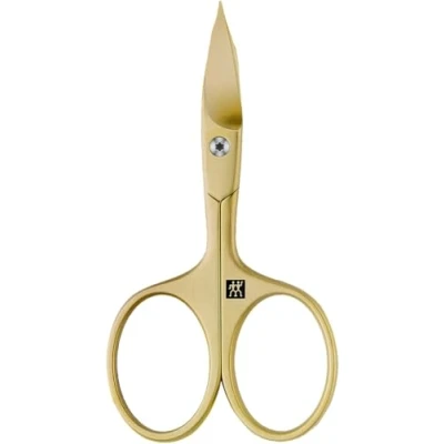 Abbildung von ZWILLING Kombi Nagelschere (Schere für Nägel und Nagelhaut, Gebogene Schneide feine Spitze präzisen Schnitt), Premium, Gold, 90 mm