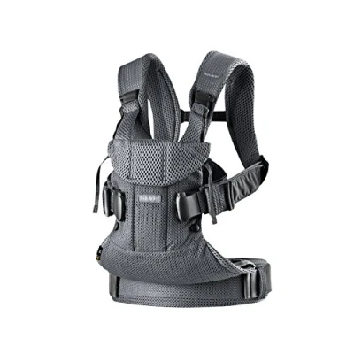 Abbildung von BabyBjörn Babytrage One Air, 3D Netzstoff, Anthrazitgrau