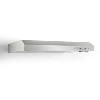 Abbildung von PKM UBH5000H2 Unterbauhaube Dunstabzugshaube Silber Design 60cm Breite Extra flach Abluft Umluft LED Beleuchtung