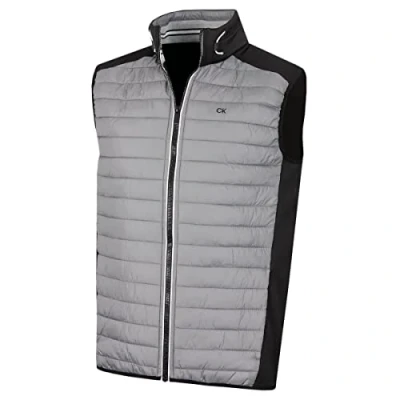 Abbildung von Calvin Klein Herren Hybrid CK Insulate Weste Silber/Schwarz XXL