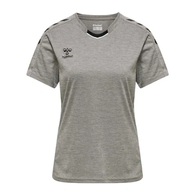 Abbildung von hummel Damen Hmlcore Xk Poly Jersey S/S Woman T Shirt, Grey Melange, XXL EU