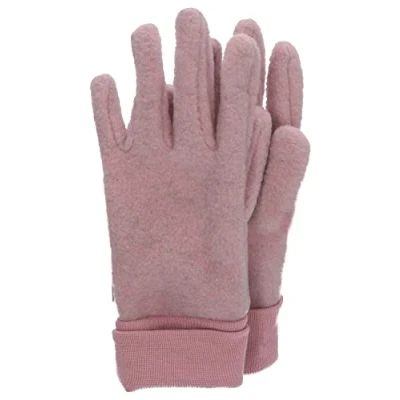 Abbildung von Sterntaler Unisex Kinder Fingerhandschuhe aus Microfleece, mit Elastischem Bündchen Cold Weather Gloves, Rosa Melange, 8