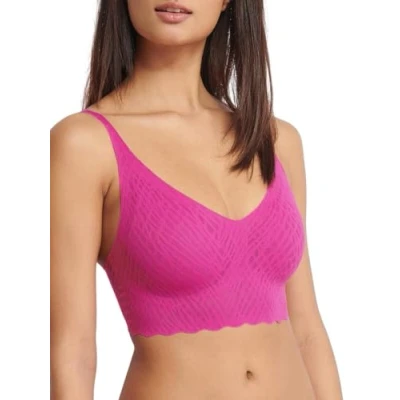 Abbildung von Sloggi FEEL Bliss Bralette Pushup BH, Damen, Größe: XS, Plum fusion
