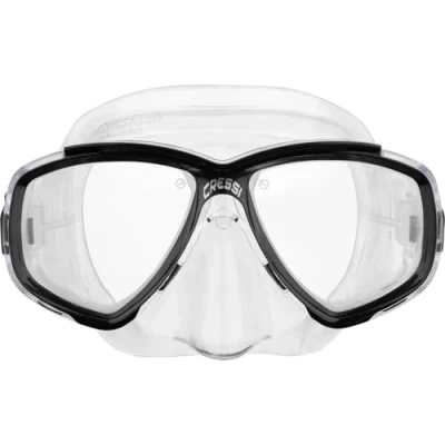 Abbildung von Cressi Perla Unisex Erwachsene Schnorchelmaske, Transparent/Schwarz, Einheitsgröße