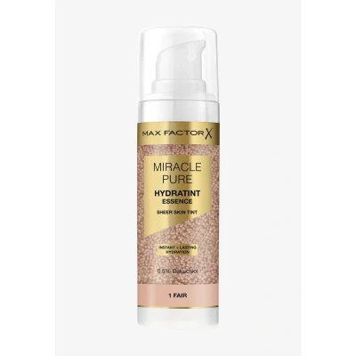 Abbildung von Max Factor Miracle Pure Hydratint Essence, feuchtigkeitsspendendes Make up mit leichter Deckkraft, 71% wasserbasiert, Mikro Kapsel Pigmenten, 30 ml, Fb. 40 Light Medium