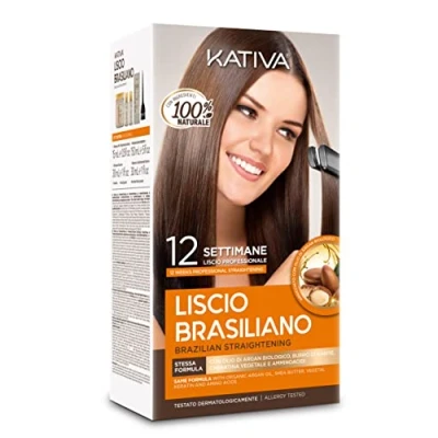 Abbildung von KATIVA (1 Stück (KERATINA) Glättungsset Brasilien (Keratin), Papier, Einfarbig, 1 Unidad (Paquete de 1), DBKAT150