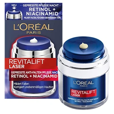Abbildung von L&#039;Oréal Paris Skin Revitalift Laser Gepresste Antifalten Pflege Nacht Retinol + Niacinamid Nachtpflege, Größe: 50 ml,