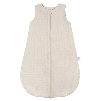 Abbildung von MAKIAN Baby Sommerschlafsack Musselin Leichter Schlafsack aus 100% Baumwolle ärmellos, atmungsaktiv, TOG 1.0 ÖkoTex Standard 100 Frühling &amp; Sommer Beige 90
