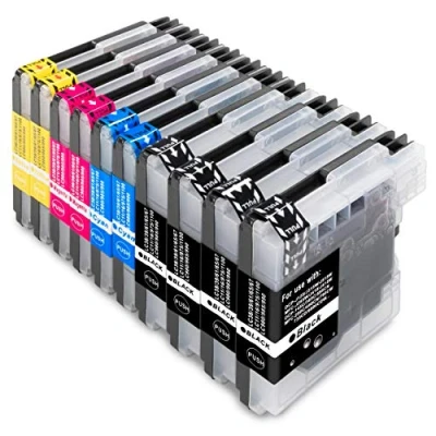 Abbildung von ESMONLINE 10 kompatible Druckerpatronen als Ersatz zu Brother LC 980 985 1100 für MFC 250C 255CW 290C 295CN 490CW 5490CN 5890CN 5895CW 6490CW 6890CDW 790CW 795CW 990CW J265W DCP 145C 165C 185C