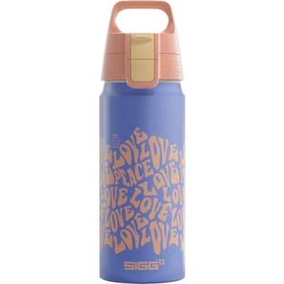 Abbildung von SIGG Alu Trinkflasche Kinder WMB ONE Wave Für Kohlensäurehaltige Getränke Geeignet Auslaufsicher Federleicht BPA frei ClimatePartner Zertifiziert Sport &amp; Schule Blau 0,6L