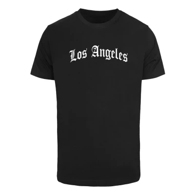 Abbildung von Mister Tee LOS Angeles Wording Tshirt print, Herren, Größe: XS, Black